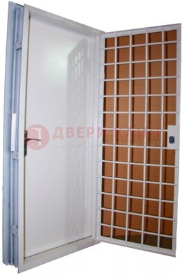 Белая стальная бронированная дверь с нитроэмалью ДБ-7 в Лыткарино
