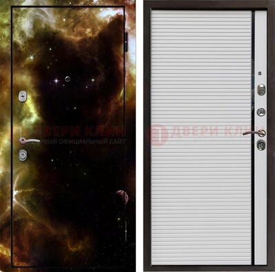 Стальная дверь с фотопечатью космоса ДФ-14 в Лыткарино