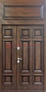 Классическая входная дверь с верхней фрамугой ДФГ-15 в Лыткарино