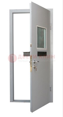 Белая металлическая дверь в кассу ДКС-1 в Лыткарино