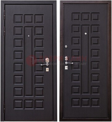 Крепкая металлическая дверь с МДФ ДМ-118 в Лыткарино