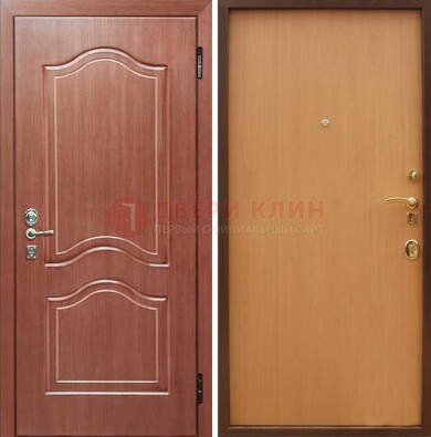 Входная дверь отделанная МДФ и ламинатом внутри ДМ-159 в Лыткарино