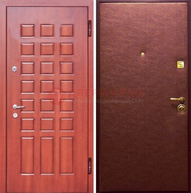 Входная дверь с МДФ и винилискожей ДМ-178 для офиса в Лыткарино