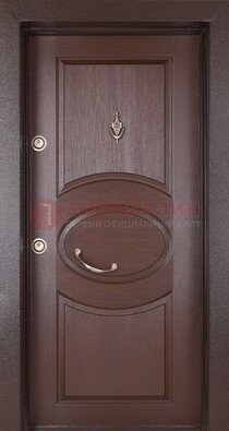 Железная дверь с массивом дуба в стиле классика ДМД-55 в Лыткарино