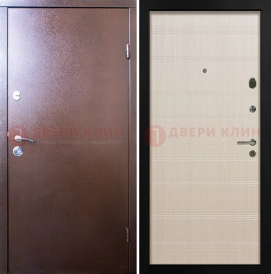 Входная дверь с порошковым покрытием и терморазрывом МДФ ДП-210 в Лыткарино