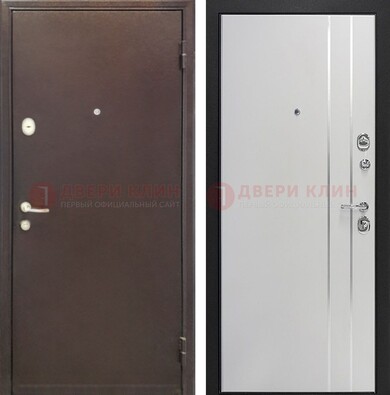 Входная дверь с порошковым покрытием с МДФ с молдингами ДП-232 в Лыткарино