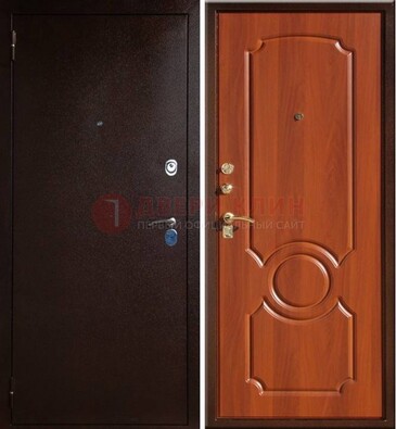 Темная железная дверь с порошковым напылением ДП-46 в Лыткарино