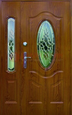 Парадная дверь со стеклянными вставками ДПР-73 для дома в Лыткарино