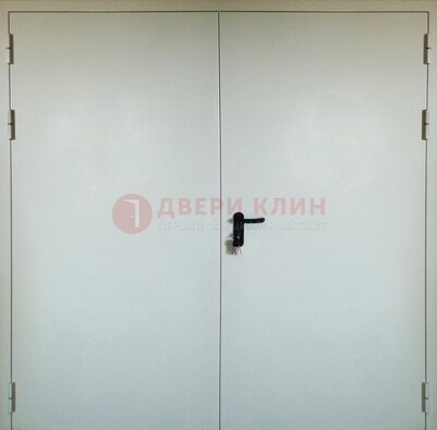Белая металлическая техническая дверь ДТ-8 в Лыткарино