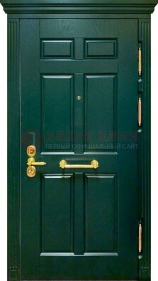 Классическая зеленая дверь с виноритом на улицу ДВТ-248 в Лыткарино