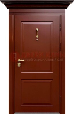 Красная железная дверь винорит для частного дома ДВТ-251 в Лыткарино