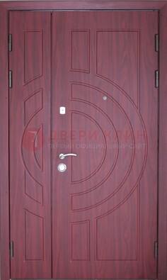 Тамбурная красная железная дверь с виноритом ДВТ-3 в Лыткарино